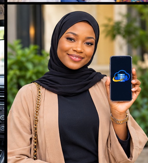 Customer presenting a phone